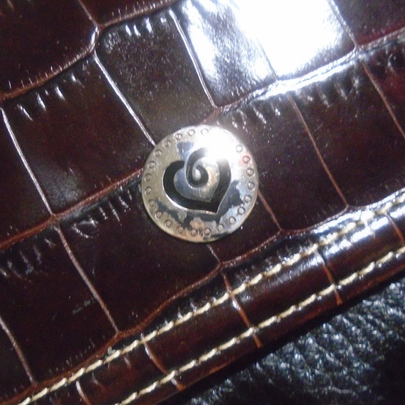 BRIGHTON Leather Croc Embossed Crossbody Bag*FIRM PRICE - Picture 12 of 13